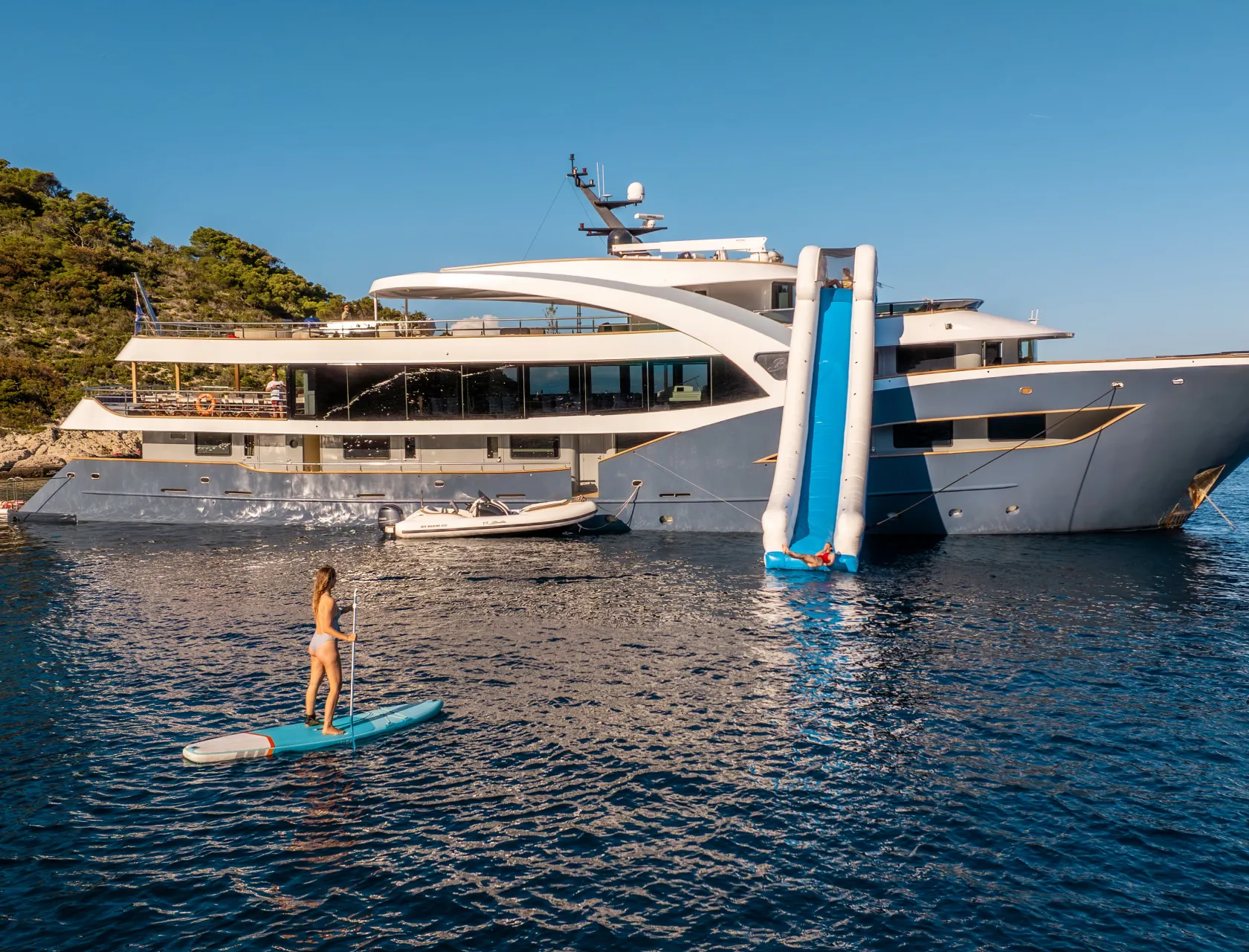 The Best Yachts to Charter in Croatia Featuring a Waterslide