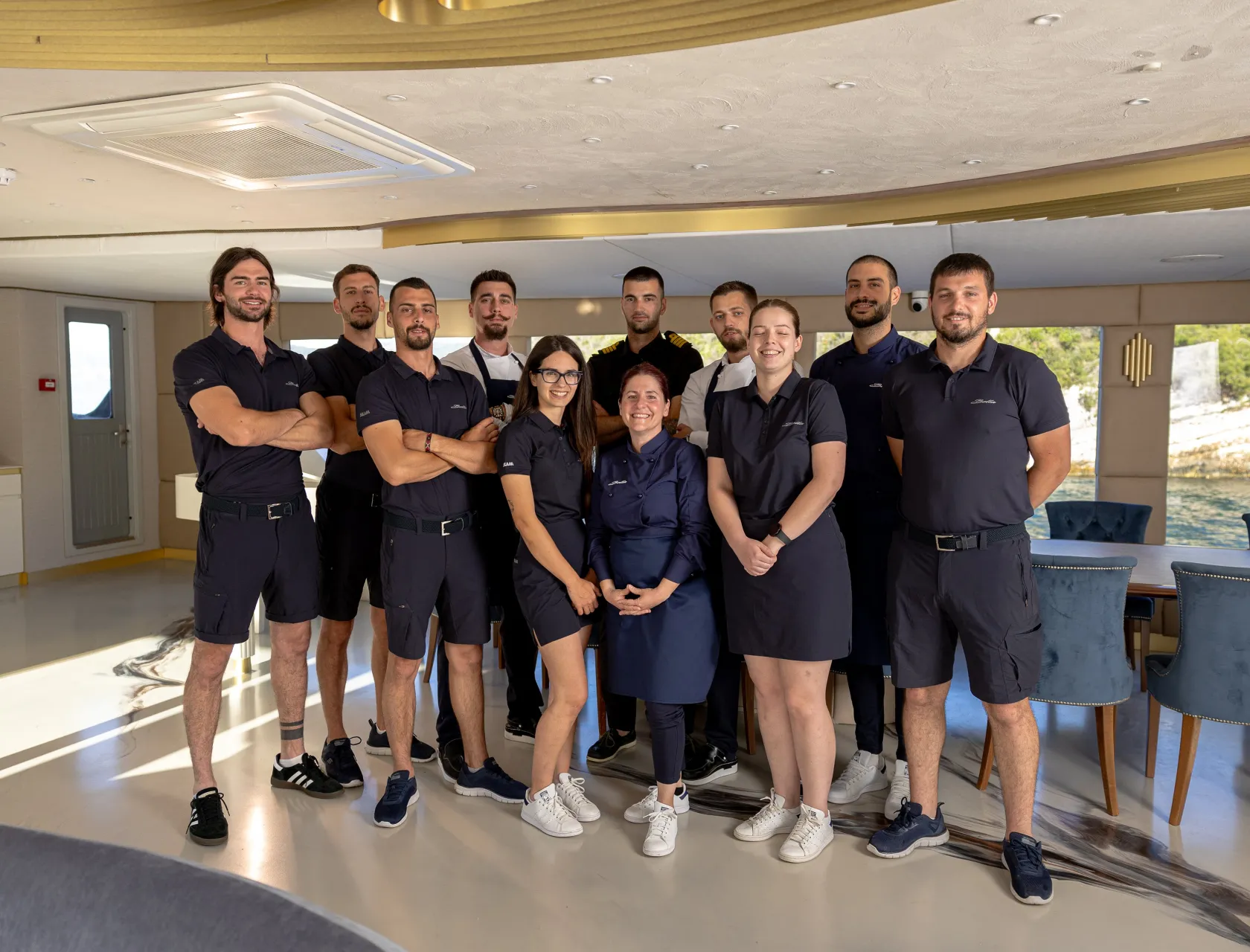 The Elite Crew of DS Yacht Bella Architects of Unrivalled Luxury and Service
