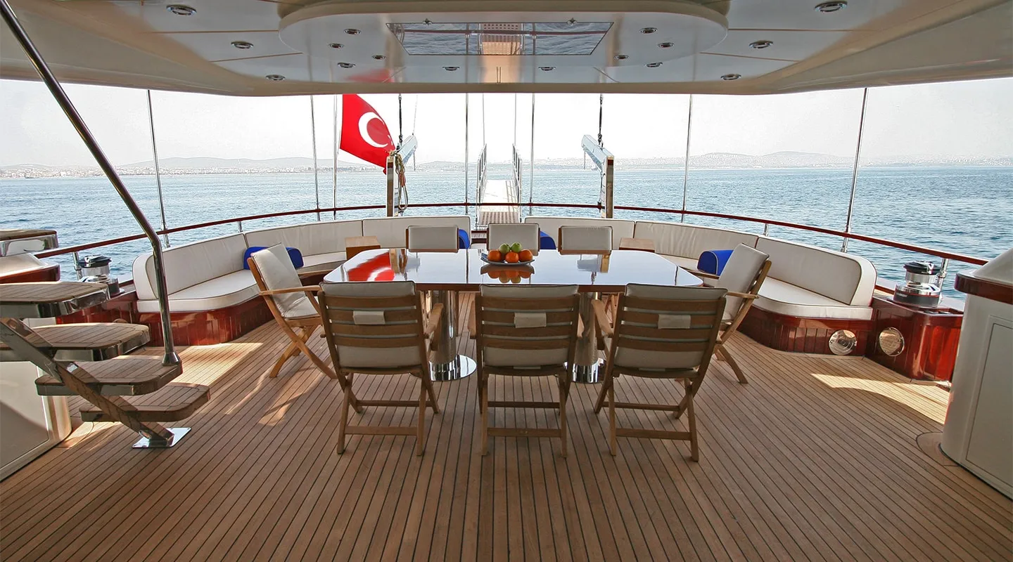 GETAWAY Aft deck