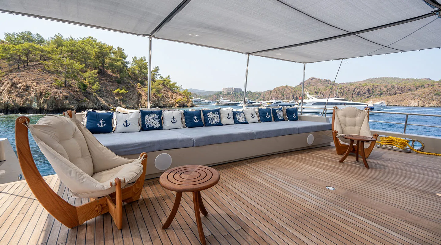 DE LOVE Aft deck