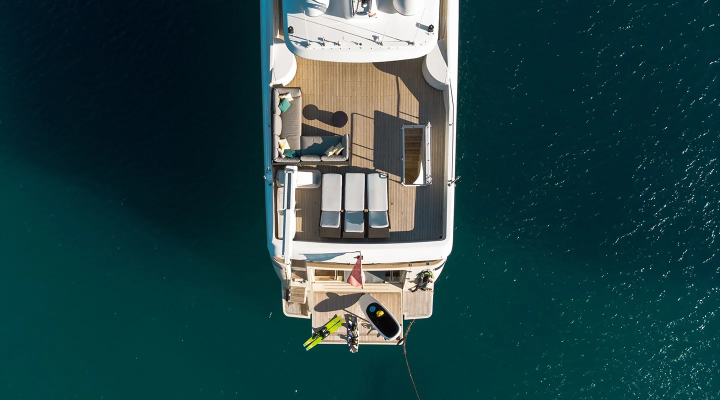 FRIENDS BOAT Aerial view