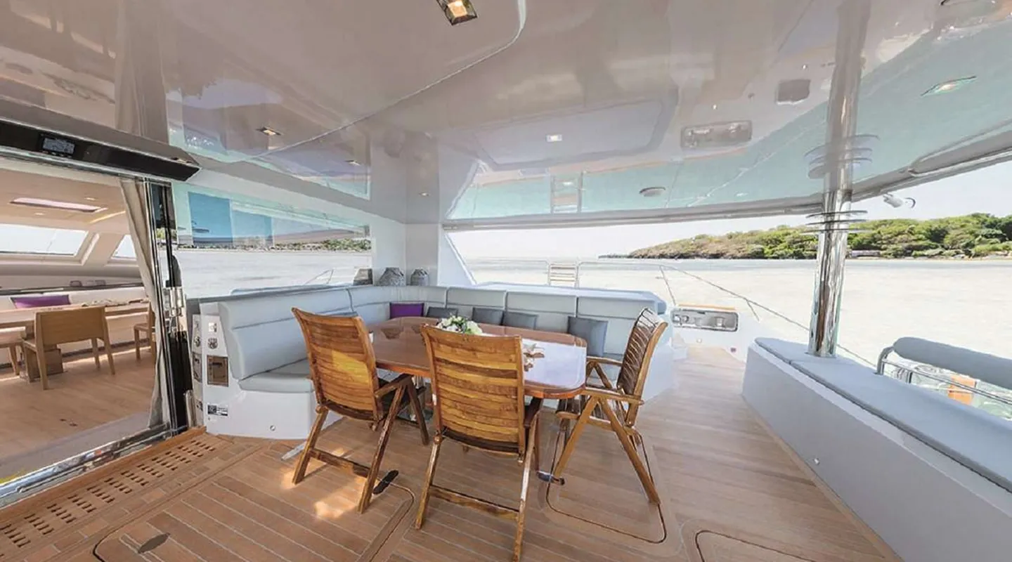 NAMASTE Aft deck