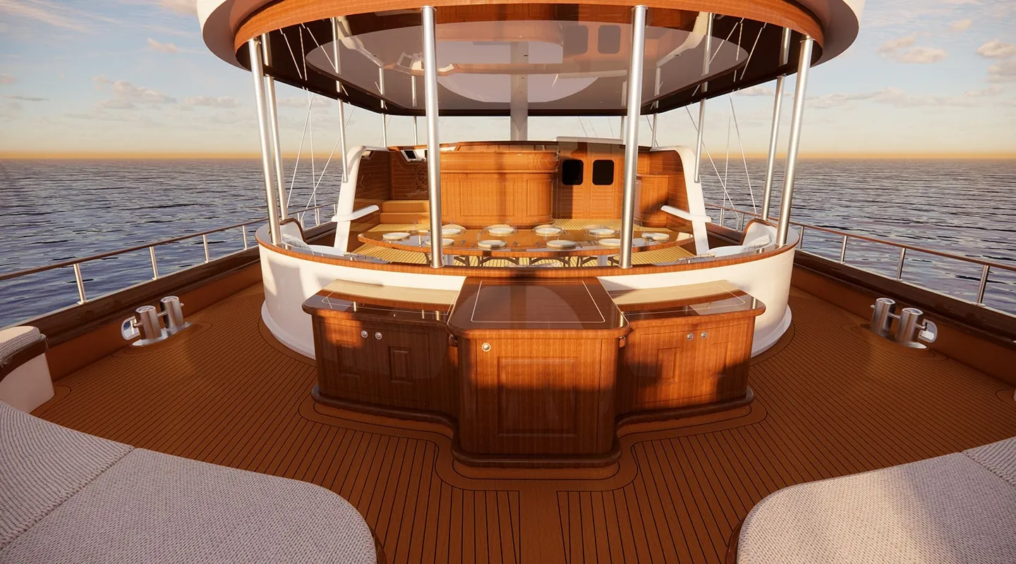 TOSCA Aft deck