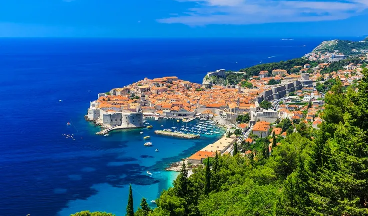 A-panoramic-view-of-the-walled-city-Dubrovnik-Croatia