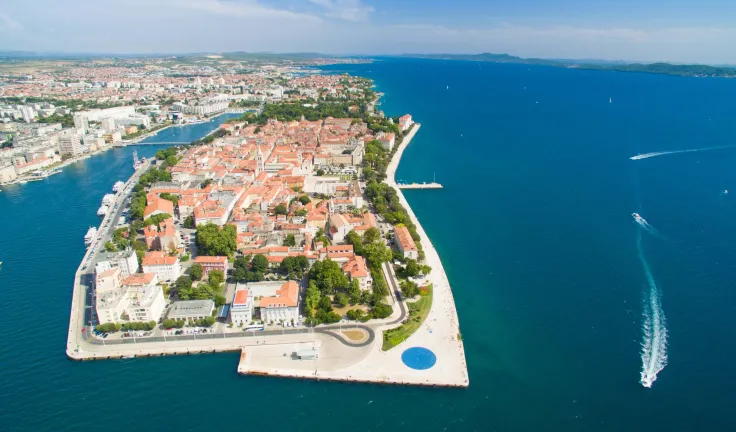 Aerial-view-of-the-city-of-Zadar