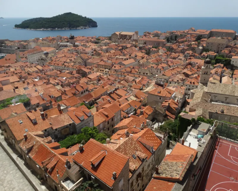 Dubrovnik Town with Lokrum