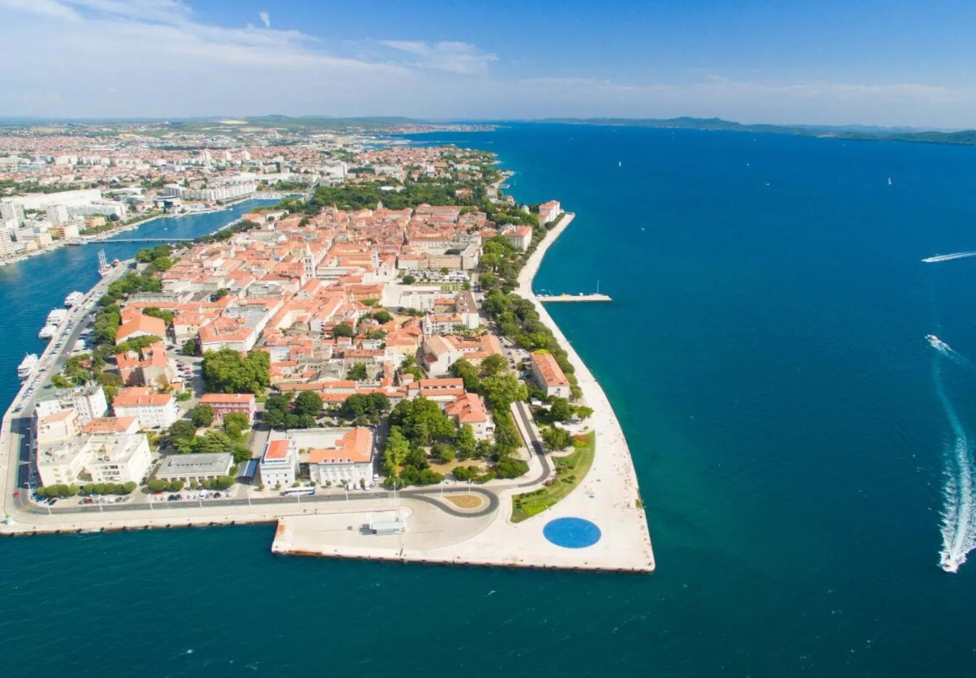 Aerial-view-of-the-city-of-Zadar