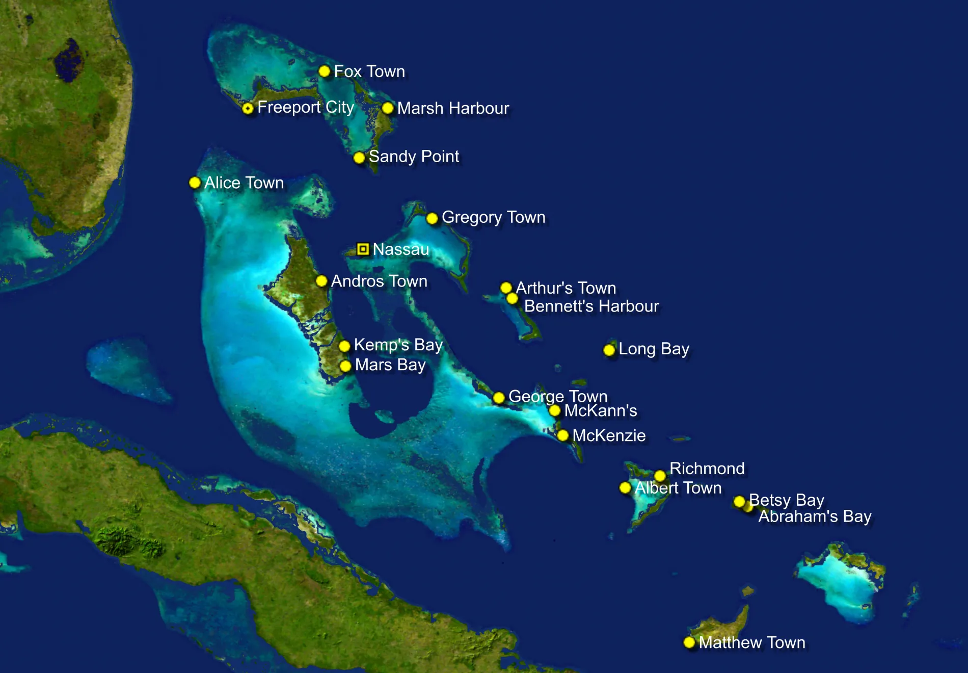 Bahamas map