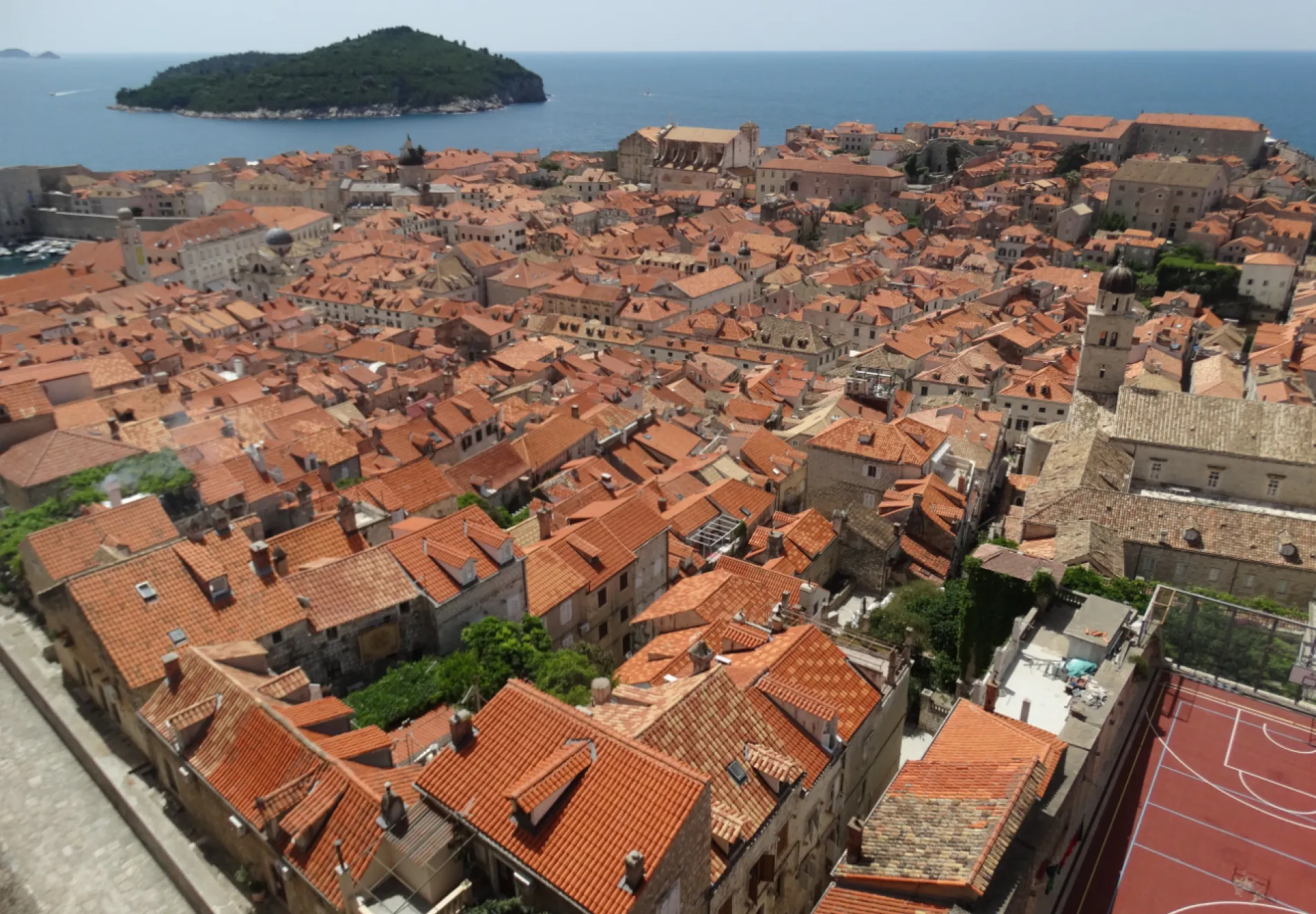 Dubrovnik Town with Lokrum