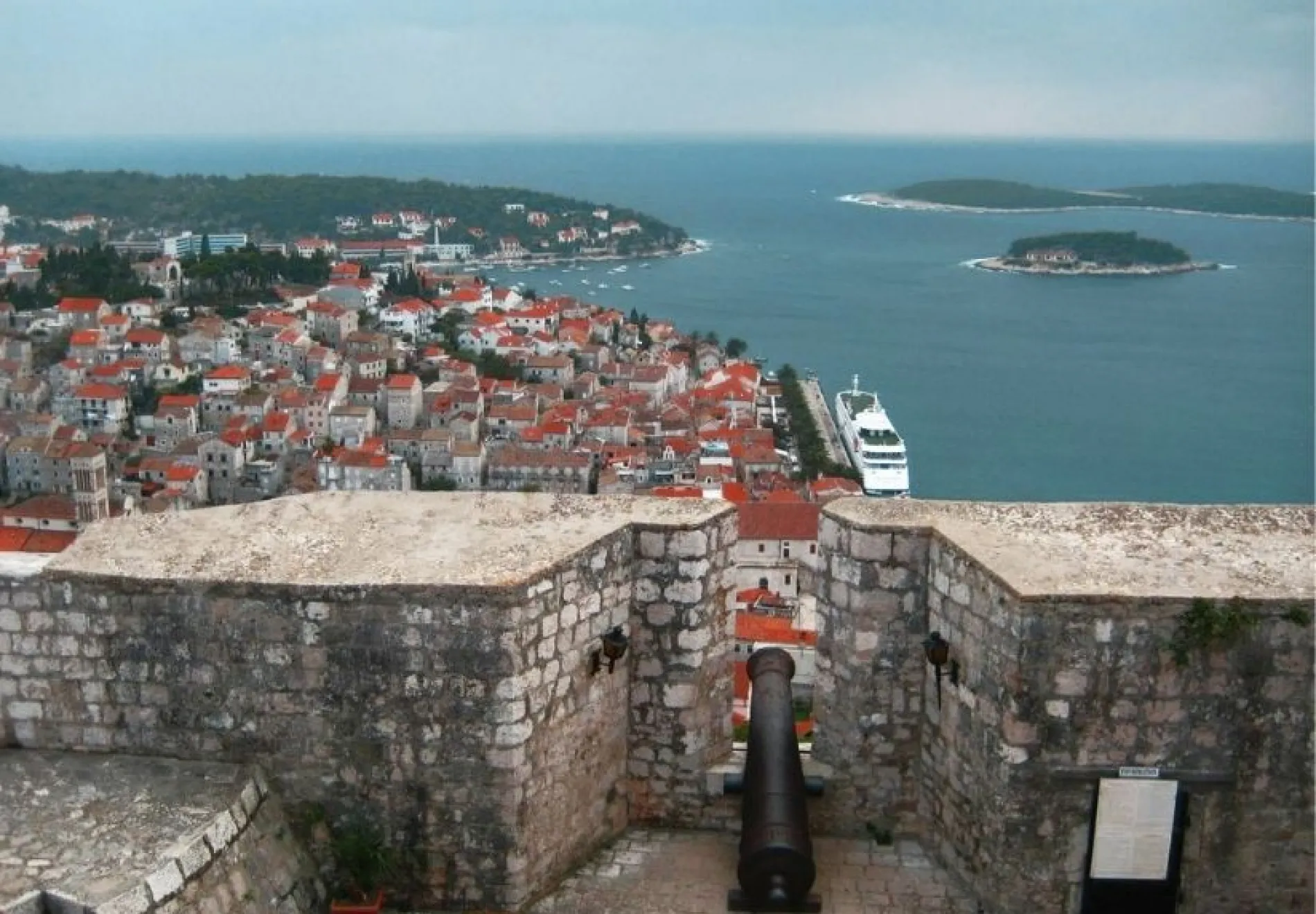 Hvar view from castle CROP