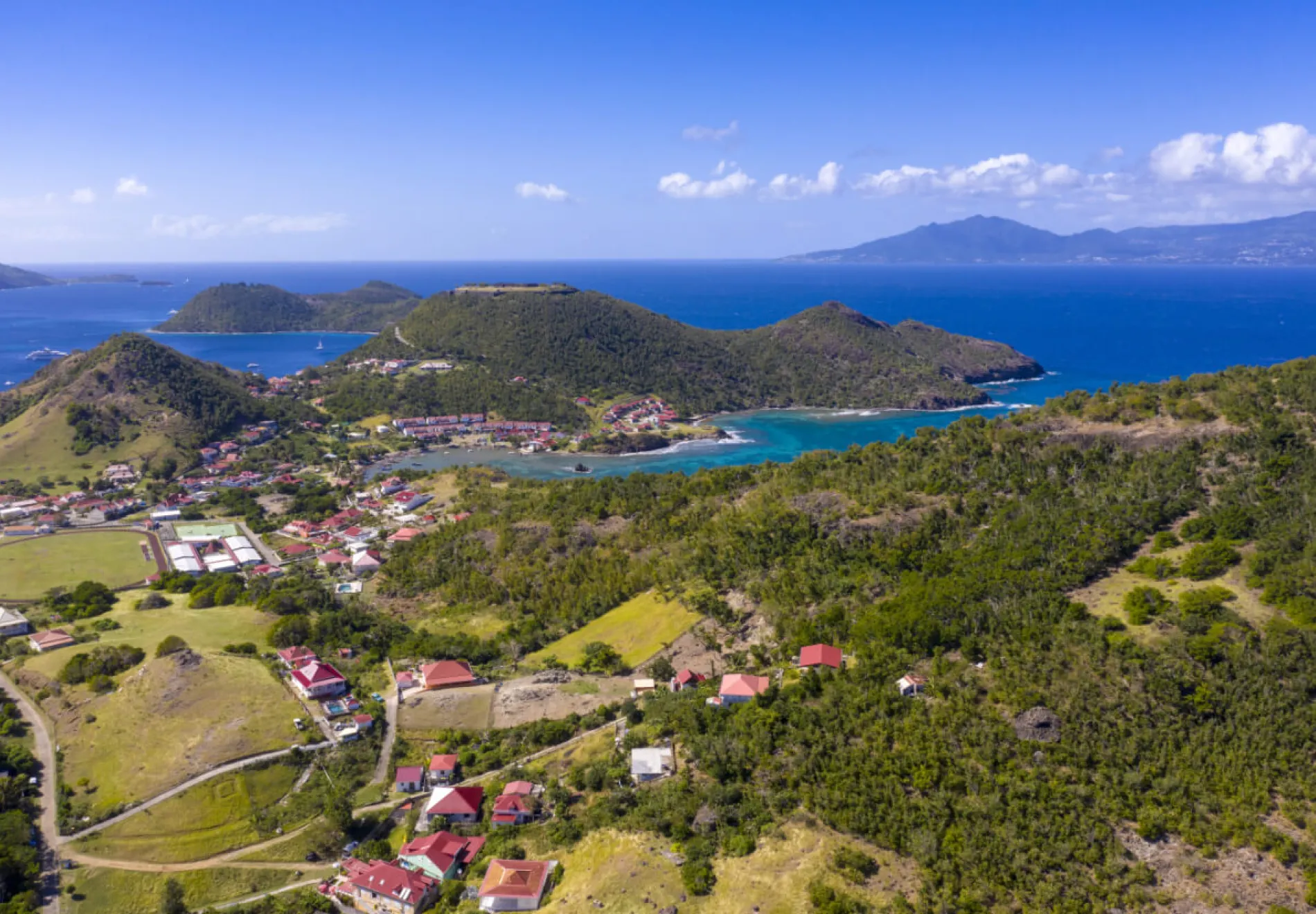 Iles des Saintes. French Guadeloupe. Caribean island