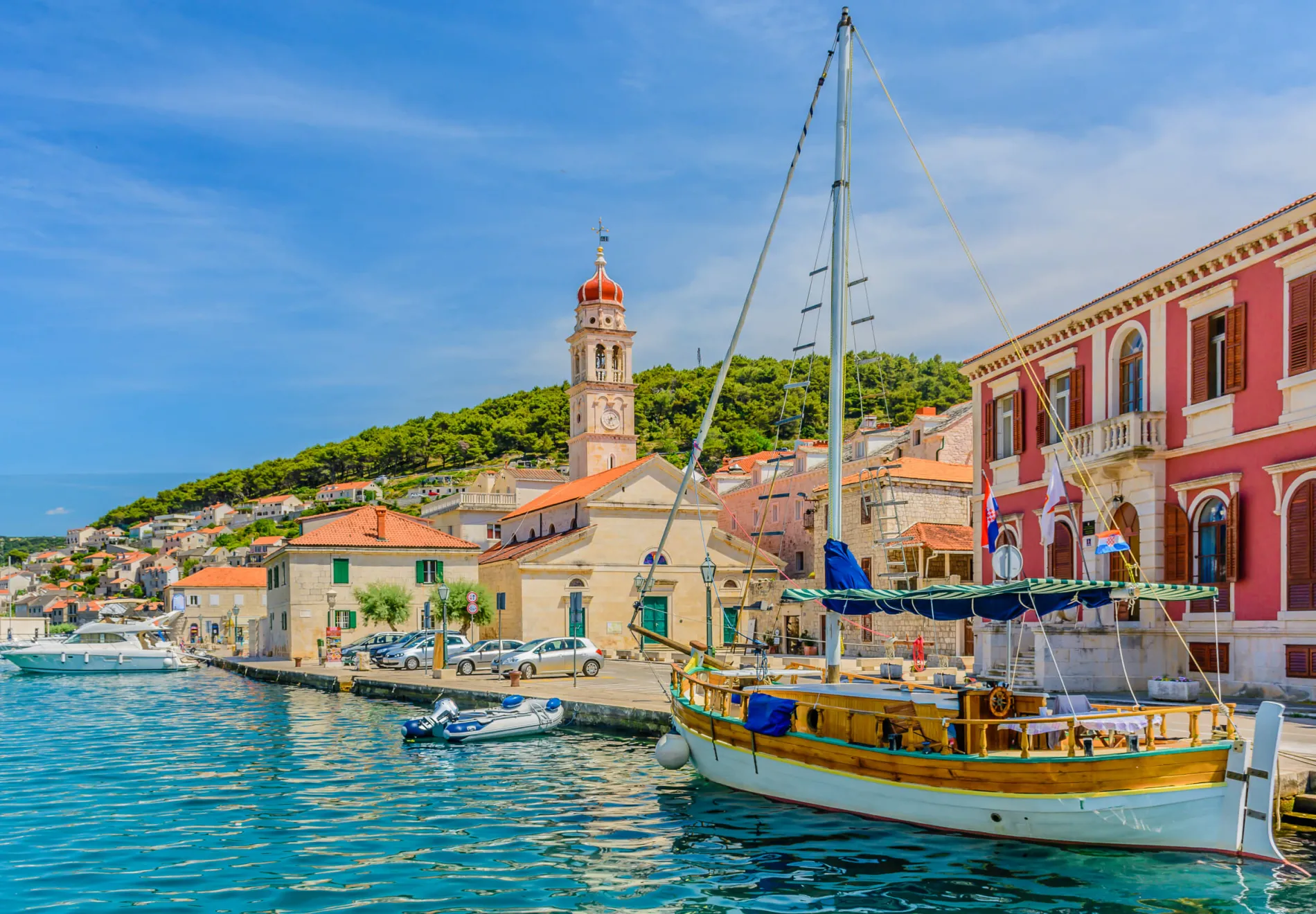 Pucisca is small town on Island of Brac