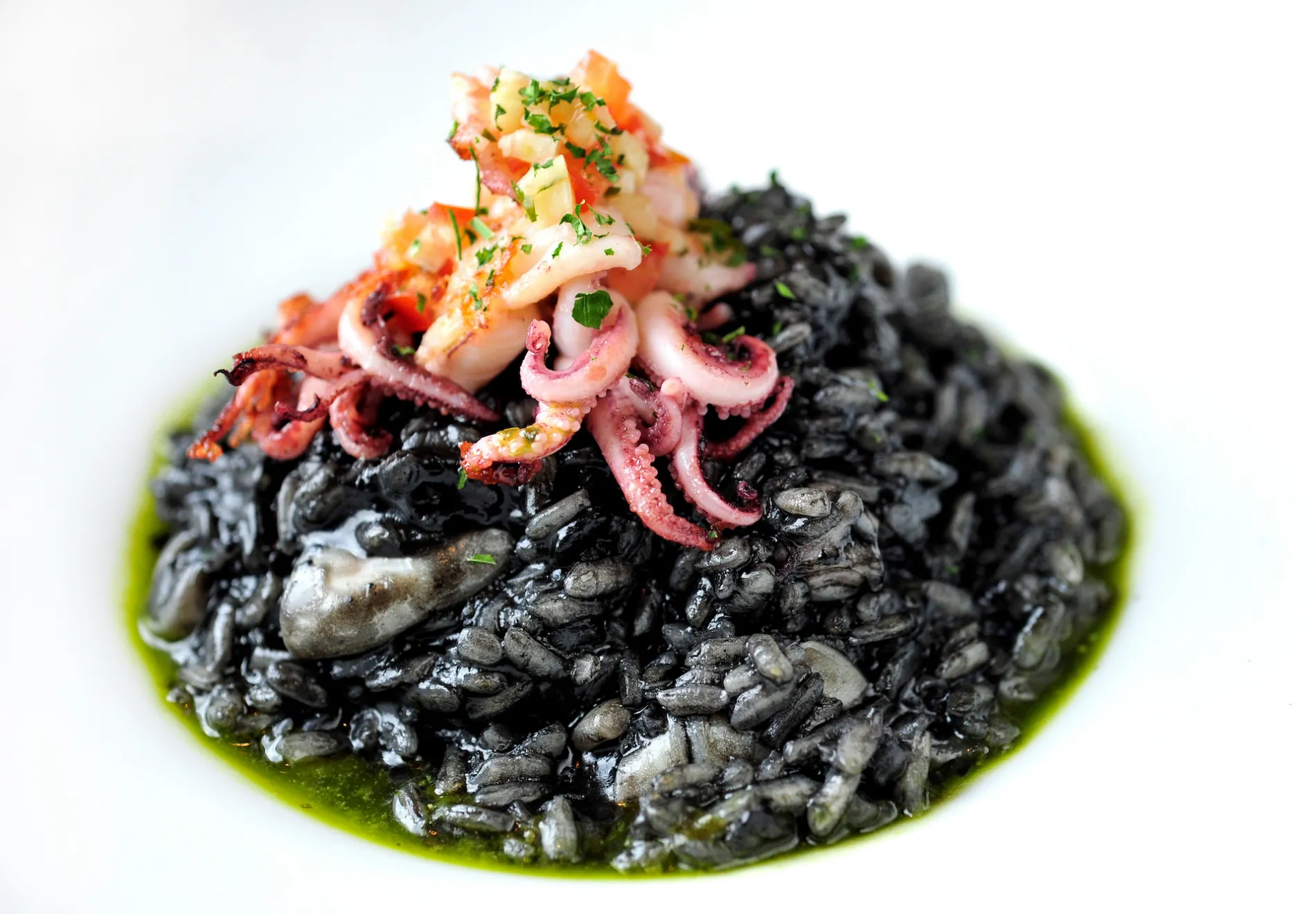 Black risotto