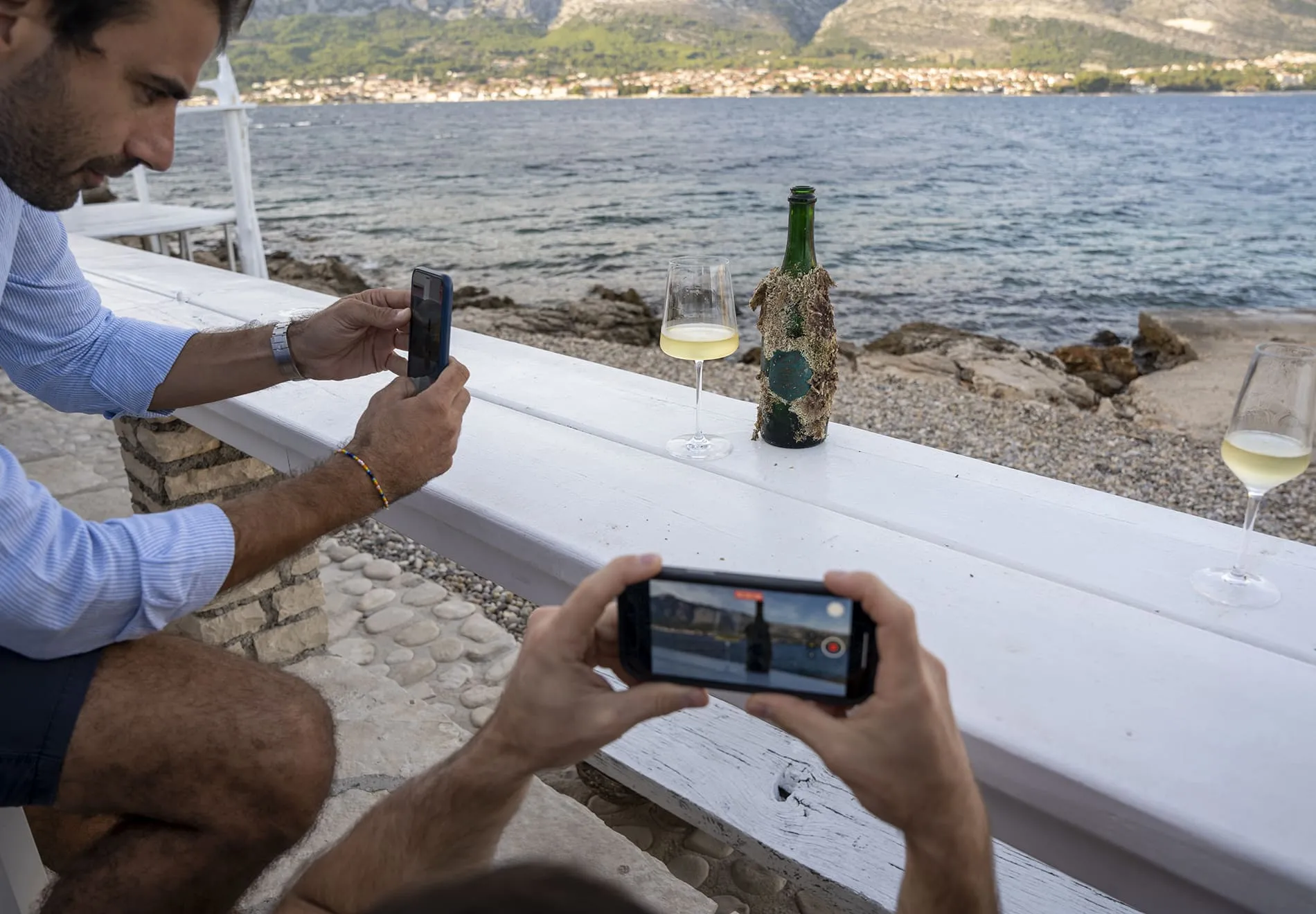 Wine tasting on Yacht Freedom
