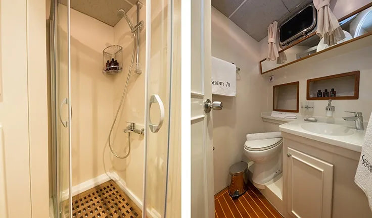SERENITY 70 Master cabin bathroom