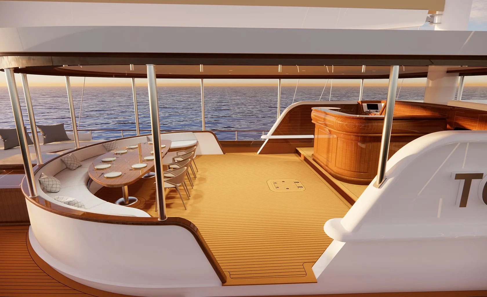 TOSCA Aft deck