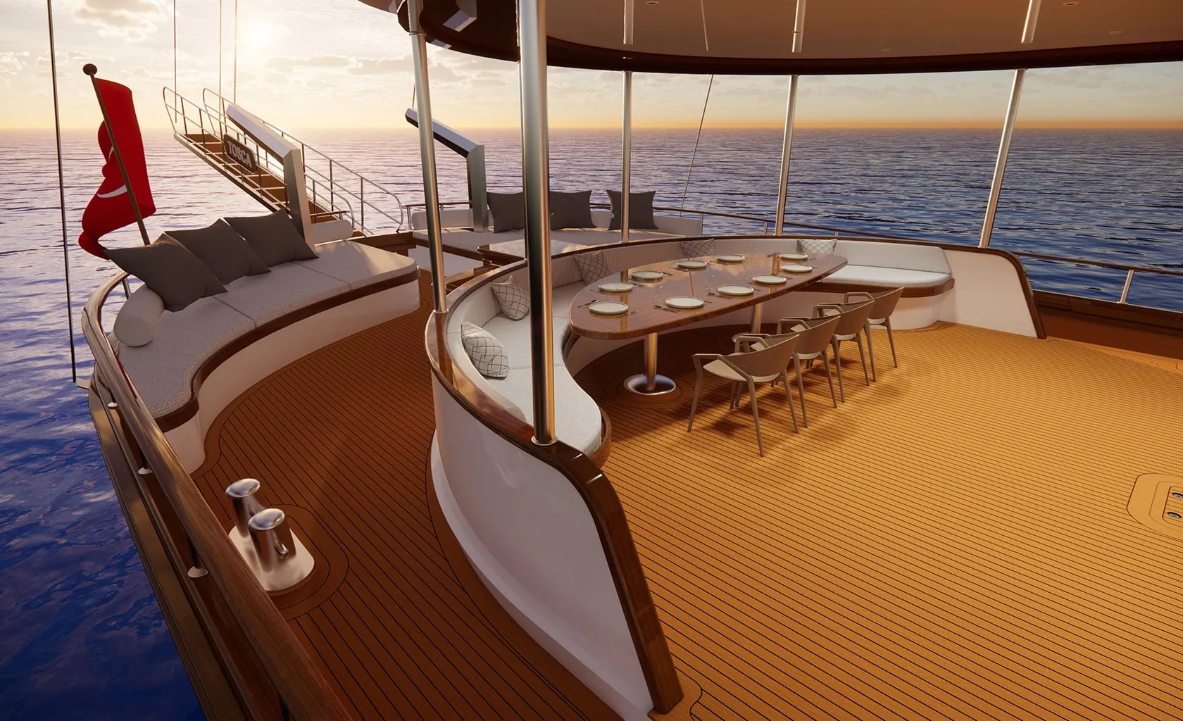 TOSCA Aft deck