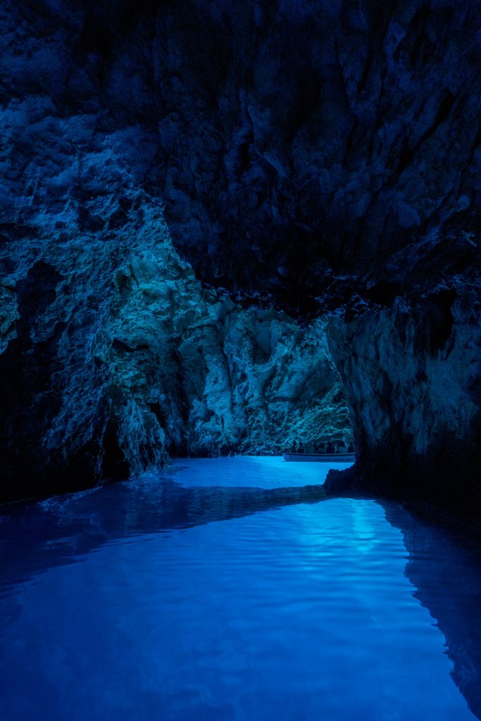 Blue Cave by Komiza, Croatia