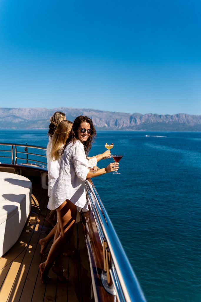 Relaxing onboard in Jelsa